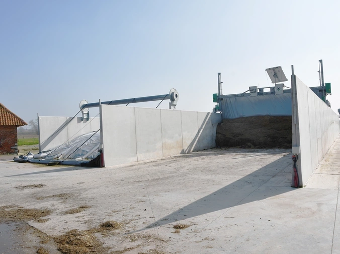 Sleufsilo, keerwanden, landbouw, afdeksysteem, Easy Silage, CBS Beton, silowanden, 09