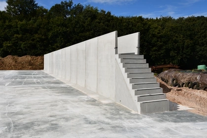 H-Wand, Keermuur, Agri, Landbouw, mur de soutènement, Silo couloir, AgrarWände, Fahrsilo, Zusammenarbeit, Erfolg, Landwirtschaft, CBS BETON